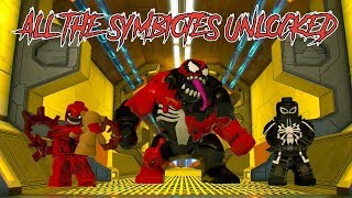 LEGO Marvel Super Heroes 2 All Symbiotes Unlocked! (Spider-Man, Venom, Carnage, Carnom and more!)