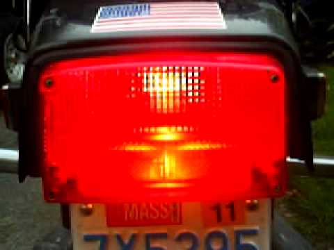 Rotating/Flashing LED motorcycle tail light
