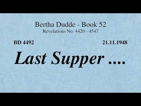 BD 4492 - LAST SUPPER ....