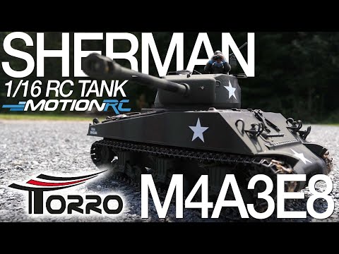 Torro M4A3E8 Sherman 16th Scale RC Tank - Motion RC Overview