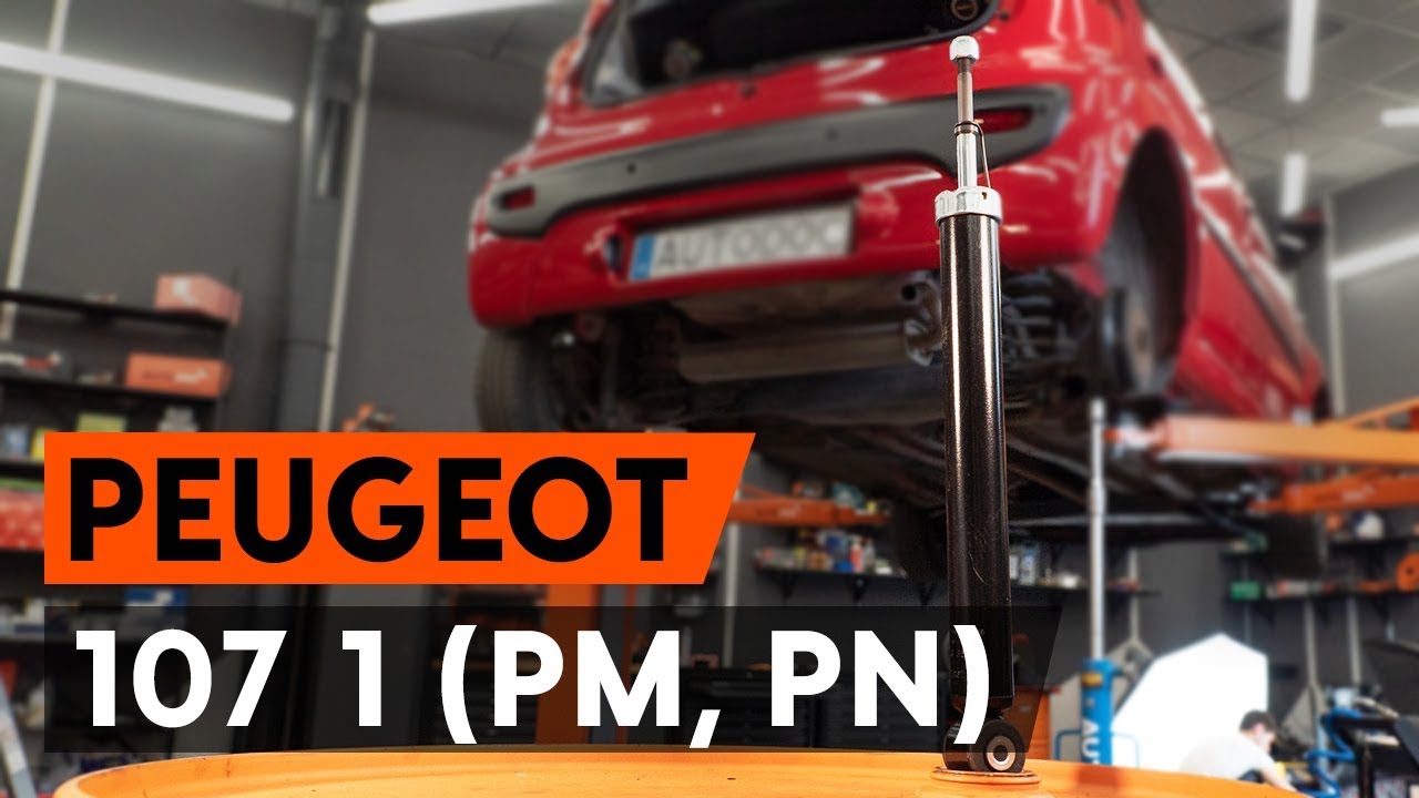 Jak vyměnit zadní tlumiče pérování na Peugeot 107 PM PN – návod k výměně