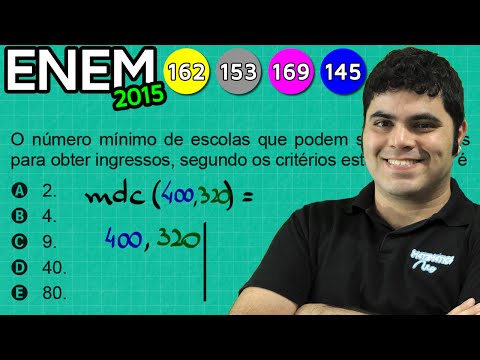 ENEM 2015 Math #10 - Greatest Common Divisor (GCD) and Movie Tickets
