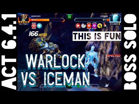 Act 6.4.1 Warlock vs Iceman Boss Solo