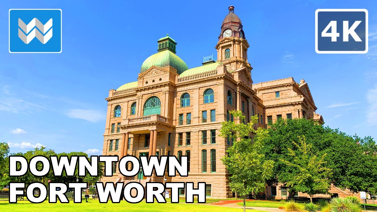 Immersive street-level walking tour through Fort Worth, TX, United States, showcasing authentic urban landscapes, local architecture, and the vibrant atmosphere of the city's neighborhoods