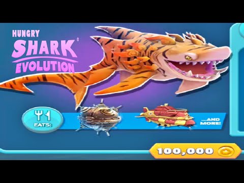 Hungry Shark Evolution: SHAR - KHAN New Shark Unlocked - Tiger Shark Evolve - All Sharks Unlocked