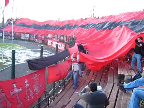 "bandera gigante,TELON, Ñublense de chillan chile" Barra: Los REDiablos &bull; Club: Ñublense