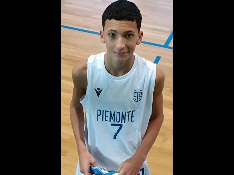 Gabriele Delvecchio - Selezione Piemonte vs Sel. Liguria U15 - 13 pts - 2 threes - Basket Highlights