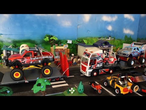 Big Trucks in a small Village - Trailer - Playmobil Familie Rauter - Monster Trucks im kleinen Dorf