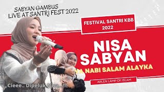 Download lagu NISA SABYAN TERBARU !!!! Ya Nabi Salam Alayka ~ LIVE  AT SANTRI FEST 2022 mp3