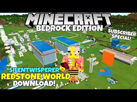 EPIC Redstone World DOWNLOAD NOW! Minecraft Bedrock