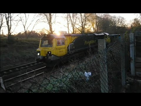 Class 70 No. 70010 working 6H81 Tunstead Sdgs to Guide Bridge Yard 22/04/21