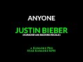 Justin Bieber - Anyone ( KARAOKE with BACKING VOCALS )