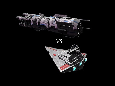 Invincible Dreadnaught VS Tector Star Destroyer (Star Wars Empire at War Fall of the Republic)