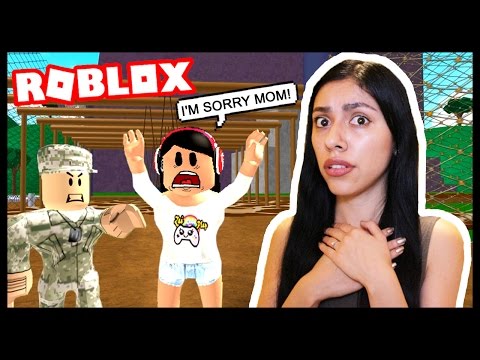MY MOM SENT ME TO BOOT CAMP! - Roblox Roleplay - Army Training Obby