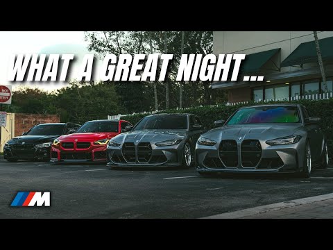 Hosted Another Car Meet AT NIGHT - Insane BMWs Showed Up!