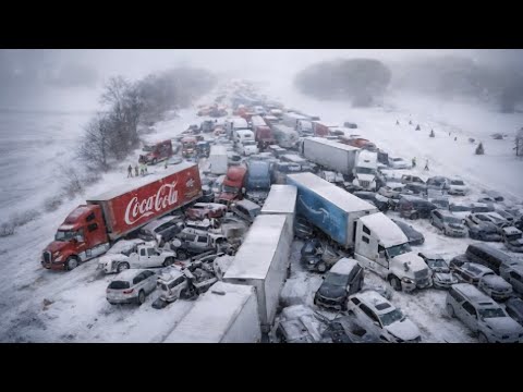 Österreich und Ungarn im Chaos und gelähmt! Schneestürme verursachen zahlreiche Unfälle.