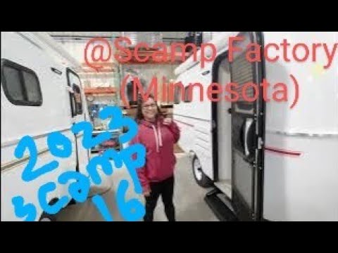 Factory Tour of a '23 Scamp 16 @ Backus MN !!!