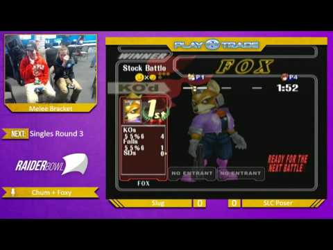 PlayNTrade Monthly Melee Singles - SluG (Fox) vs SLC Poser (Marth) - Winner's Bracket
