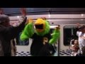 Pirate Parrot Rides The Subway To The Game