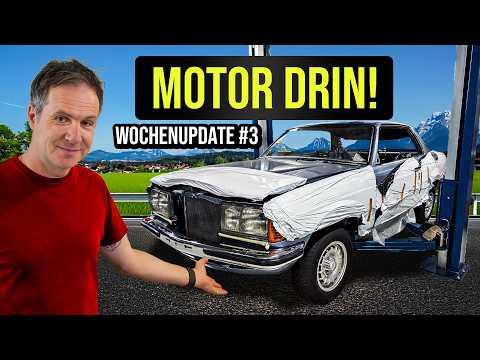 Engine's IN! Mercedes 280 CE restoration almost finished?! - W123!