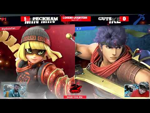 Shark Tank # 56 Losers Quarter-Finals - Peckham (MinMin) Vs. Guts (Ike) - SSBU Tournament