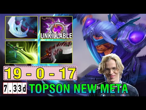 WTF New Boss Mid Topson [Anti Mage] vs ILTW [Slark] Crazy Play Unkillable 19-0 Dota2 7.33D