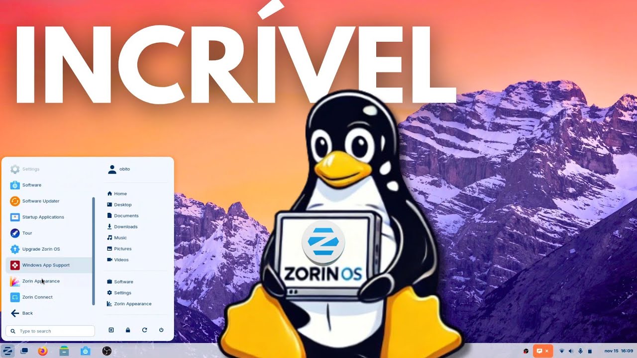 O Melhor Linux Que Já Usei, tchau Windows (ZorinOS)