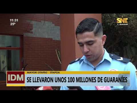 Millonario asalto en Mayor Otaño: delincuentes se llevan G. 100 millones