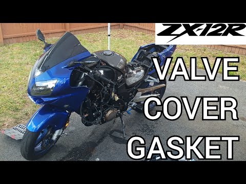 Kawasaki Ninja ZX-12R valve cover gasket replacement and Fork Seal Doctor.