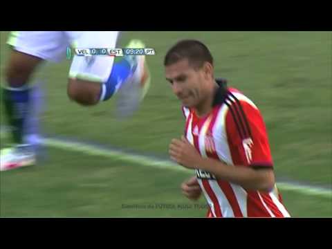 Gol no cobrado a Estudiantes. Vélez 0 Estudiantes 0. Fecha 6. Torneo Final 2013. Fútbol Para Todos