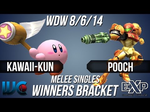 WDW 8/6/14 - Kawaii-Kun (Kirby/Roy) vs. Pooch (Samus) Melee Singles Bracket