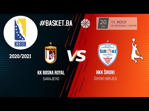 KK Bosna Royal vs HKK Široki - 11. kolo - KSBIH - 2020/2021