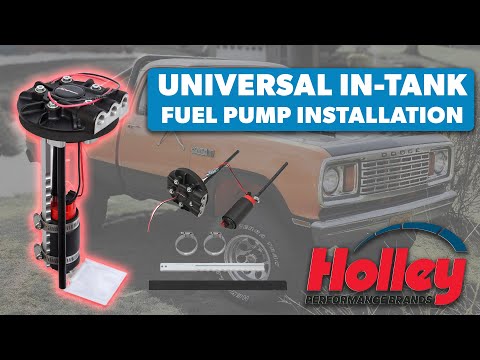 Holley Terminator X Universal In Tank Fuel Pump Installation [78 Dodge Power Wagon]