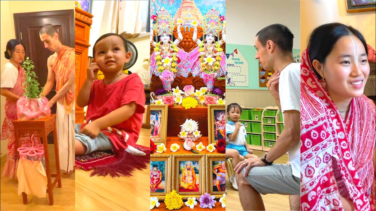 24h in our Kṛṣṇa Conscious Household | Arcana, Work & Sadhana
