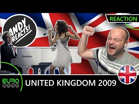 ANDY REACTS! United Kingdom Eurovision 2009 (Jade Ewen) REACTION!