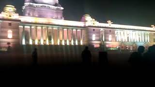 preview picture of video 'Rashtrapati Bhavan lighting'