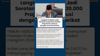 Media Israel Soroti Rencana Prabowo Kirim 20.000 Prajurit RI ke Gaza, Singgung Pembicaraan dengan AS
