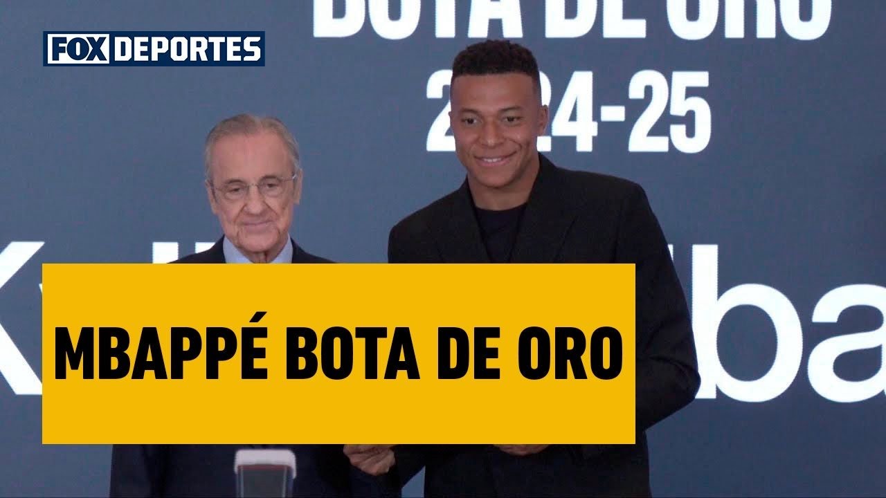 🤩 MBAPPÉ BOTA DE ORO | "Gracias a todos mis compañeros", Kylian al recibir el premio