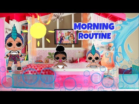 LOL Punk Boi Family Morning Routine - Custom LOL Surprise Barbie Dolls