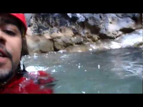 Natural Waterslide in Snake Gorge Oman