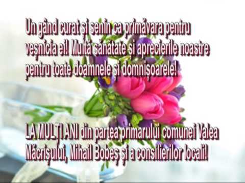 Felicitare Primaria Com.  Valea Macrisului