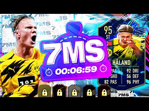 98 SHOOTING!! 95 TOTS ERLING HÅLAND 7 MINUTE SQUAD BUILDER!! - FIFA 21 ULTIMATE TEAM