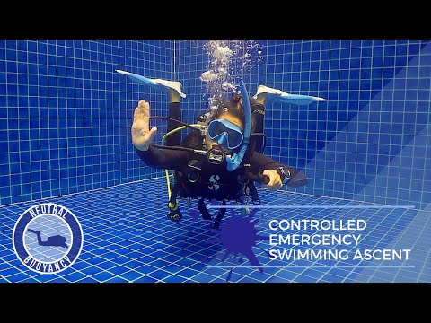 How to Do a Controlled Emergency Swimming Ascent 🤿 PADI Divemaster Skills