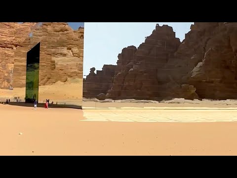 Maraya, the largest mirrored building on the planet, in AlUla, Saudi Arabia