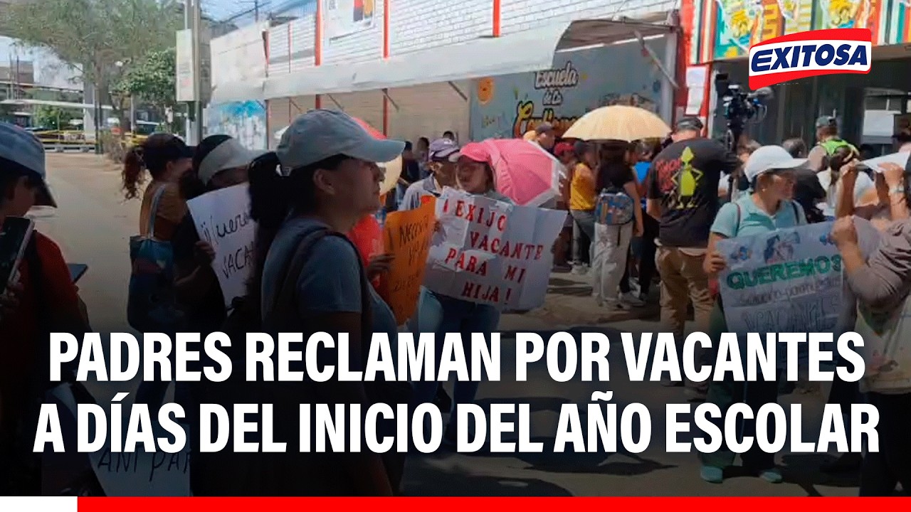 🔴🔵 SJL: Padres reclaman por vacantes a pocos días del incido del año escolar