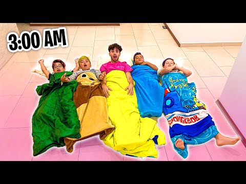 DORMIMOS EN EL PISO EN MI CASA NUEVA!