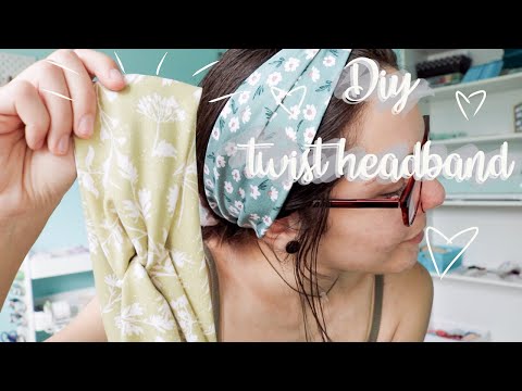 DIY twist headband // super easy and quick tutorial