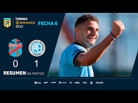 #TorneoBinance 2023 | Fecha 6 | resumen de Arsenal - Belgrano