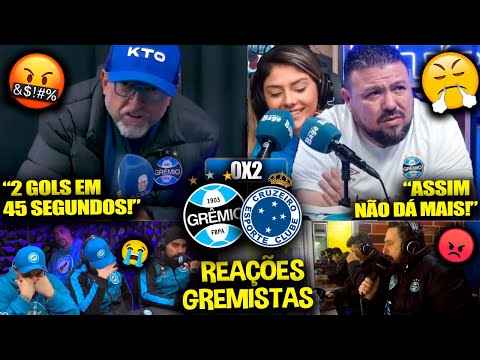 REAÇÕES dos GREMISTAS FURIOSOS com a DERROTA - GRÊMIO 0X2 CRUZEIRO [REACT BRASILEIRÃO 2024]