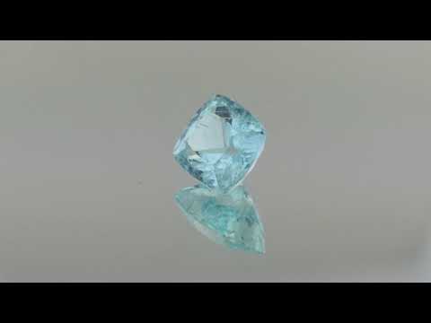PARAIBA TOURMALINE 4.10 CT 9.80X8.90 MM CUSHION